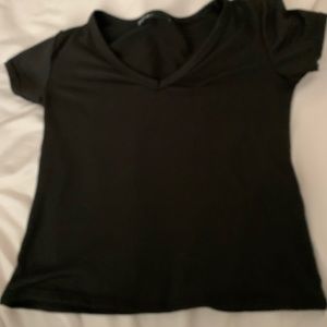 Black Cropped Tee